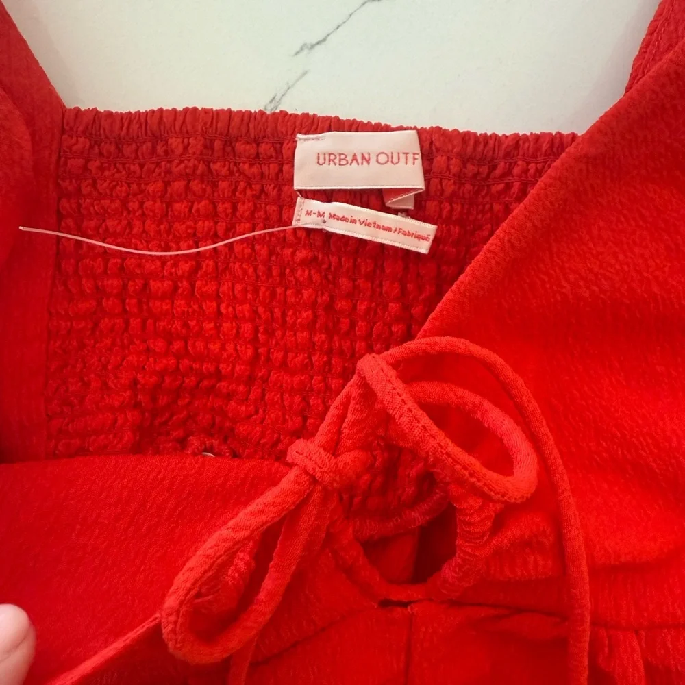 NWOT Urban Outfitters Sierra Keyhole Babydoll Blouse - Picture 5 of 7